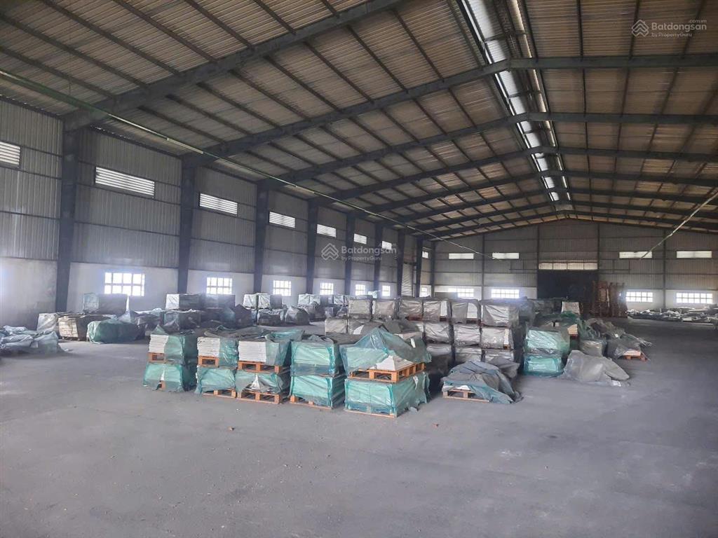 Cho thuê kho xưởng 2.100m2 cần giuộc. hệ thống pccc, điện bình sản xuất