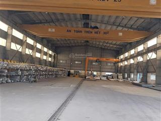 Cho thuê kho xưởng 2.259m2 kcn tân tạo. hệ thống 3 cẩu trục 10  25  30 tấn