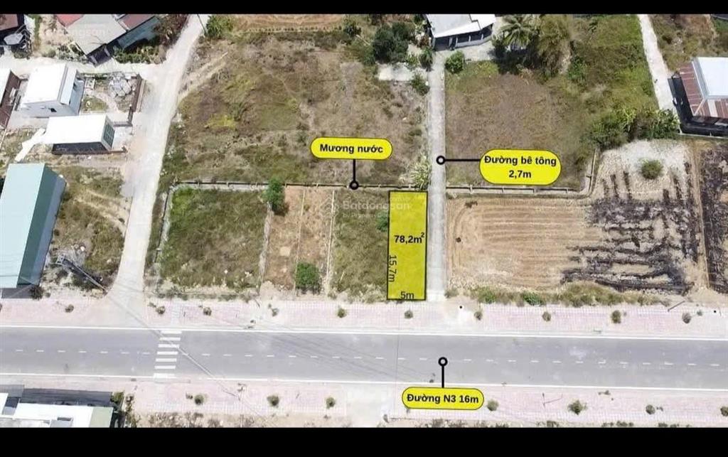 Bán đất lô góc 2 mặt tiền cực đẹp giá 78.2 m2 giá 1.58 tỷ xã diên khánh