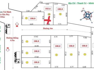 104m2 đất thanh trí, minh phú, sóc sơn, hà nội giá 21tr/m2, sát đường 30m2 sắp mở