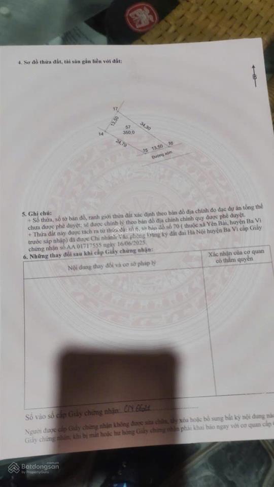 Đất đẹp giá đầu tư tại thôn bài  yên bài  hà nội. dt 350m2 mặt tiền hơn 13m. giá 3, x tỷ