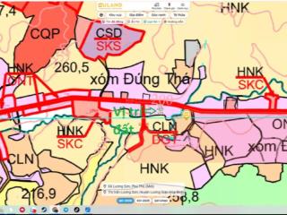 Bán 370m2 đất mặt đường dt12b kết nối hòa bình  kim bôi tại thu phong  cao phong  hòa bình