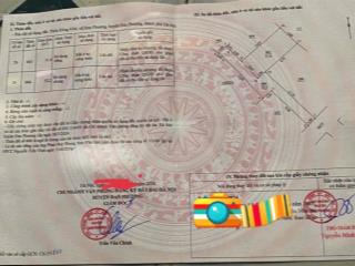 Tại đông khê  đan phượng  ha nội dt 51,4m  mt  4,8m hậu 4,8m