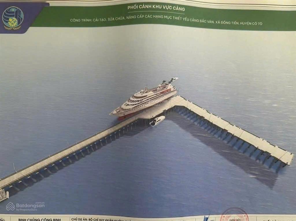 Đất biển cô tô  mặt đường cảng bắc vàn  view đảo cô tô con