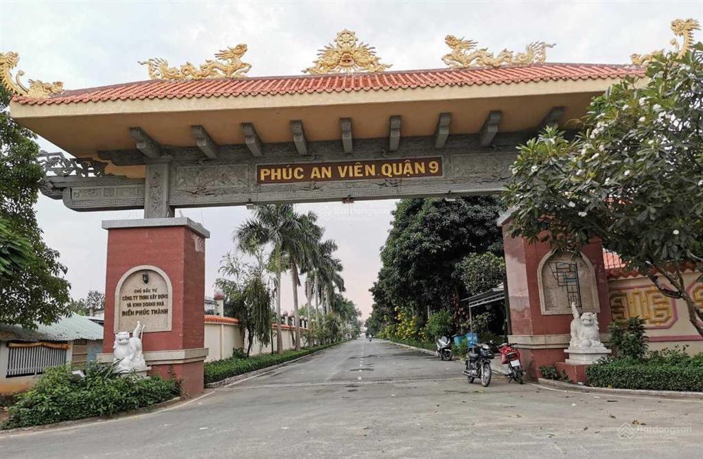 Gia đình cần bán lô gia tộc 48m2, lô góc 2 mặt tiền nghĩa trang phúc an viên quận 9 gd2