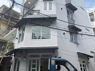 Bán nhà mới hẻm xe hơi thông 1 trục  phường 5 bình thạnh  (3,7x12m) 5 tầng lô góc không lộ giới