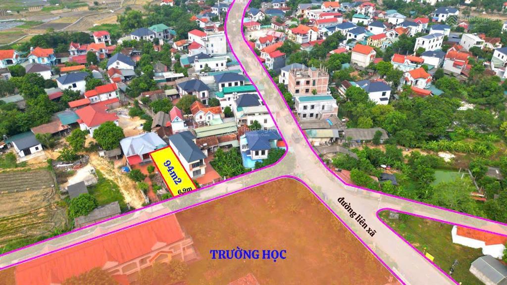 Chính chủ bán gấp lô đất cạnh trường học hồ sơn, tam đảo 94m mt 6,95m đường ôtô 9xxtr 0988296228