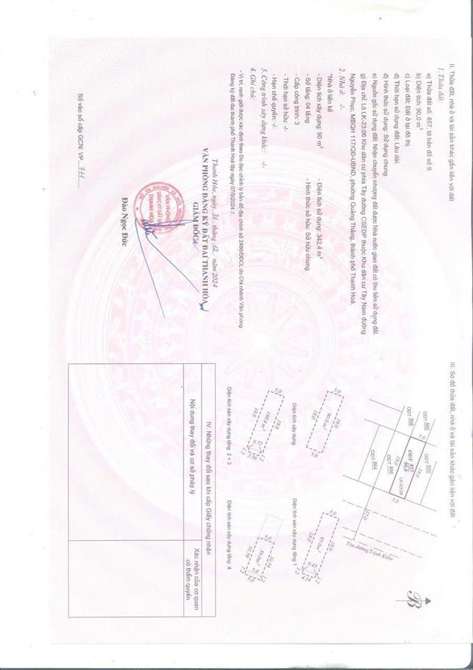 Bán căn nhà 4 tầng đường đôi trịnh kiểm gần bv tỉnh thanh hoá sổ đỏ trao tay 0941 918 ***