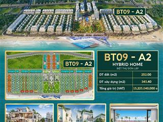 Căn biệt thự đơn lập  mặt biển vlasta sầm sơn  sổ đỏ vĩnh viễn sẵn sổ sang tên  chỉ 13 tỷ