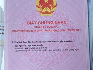 Đường chính 12m , vị trí đẹp 5x19.6=98m2 giá 6.55 tỷ .