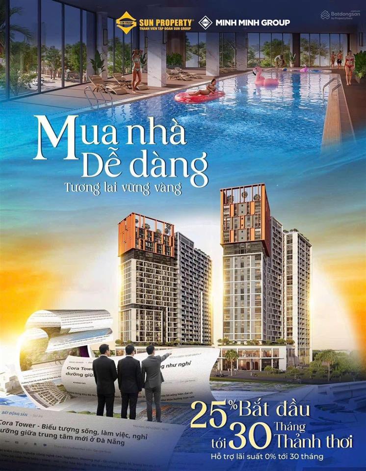 Suất ngoại giao cho căn hộ 2pn chỉ với 780tr tại cora tower, hoà xuân, đà nẵng