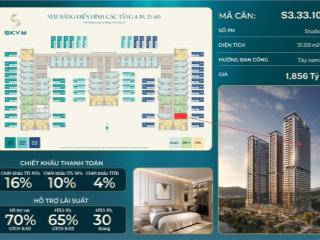 1,8 tỷ/ căn hộ s3.33.10 hướng đông nam tầng cao dự án skym. 0962 244 ***