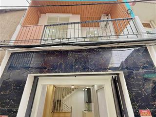 Nhà 1 trệt 2 lầu (3pn)  hẻm xe 3 gác  âu cơ  dt 4 x 8.6 (35m2) nhỉnh 4 t