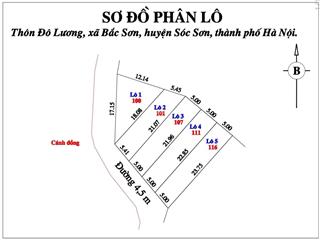 Hot! chỉ 6xx, 100m2 full thổ cư, đường gần 5m, view đồng, sát đường nhựa liên tỉnh tại sóc sơn