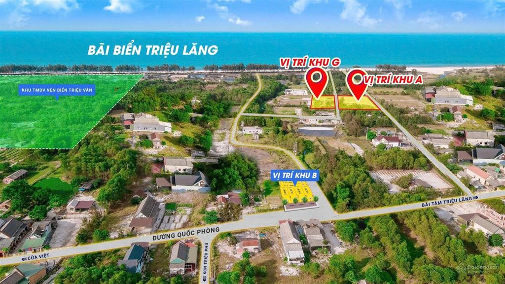 Dự án phân lô (10 lô) tại triệu lăng triệu phong gần bãi tắm triệu lăng