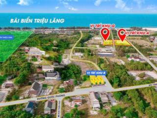 Dự án phân lô (10 lô) tại triệu lăng  triệu phong gần bãi tắm triệu lăng