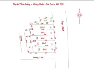 Bán lô góc 86m2 xã sóc sơn ngõ thông vào đất giá tốt nhất