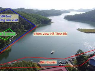 Bán lô đất view hồ thác bà cạnh đường lớn tại yên bình, yên bái