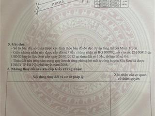 Bùng nổ đầu tư sóc sơn  lô đất "vàng" thái lai, minh trí!