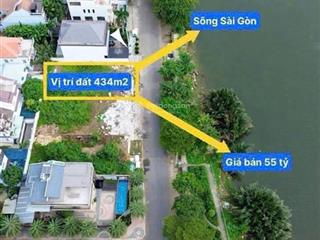Bán lô đất view trực diện sông sài gòn mặt tiền đường số 10 p. hiệp bình chánh, tp. thủ đức
