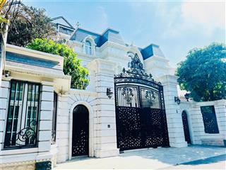 Vip! bán dinh thự khu compound nguyễn văn hưởng thảo điền 800m2 trệt lầu áp mái hồ bơi 220ty