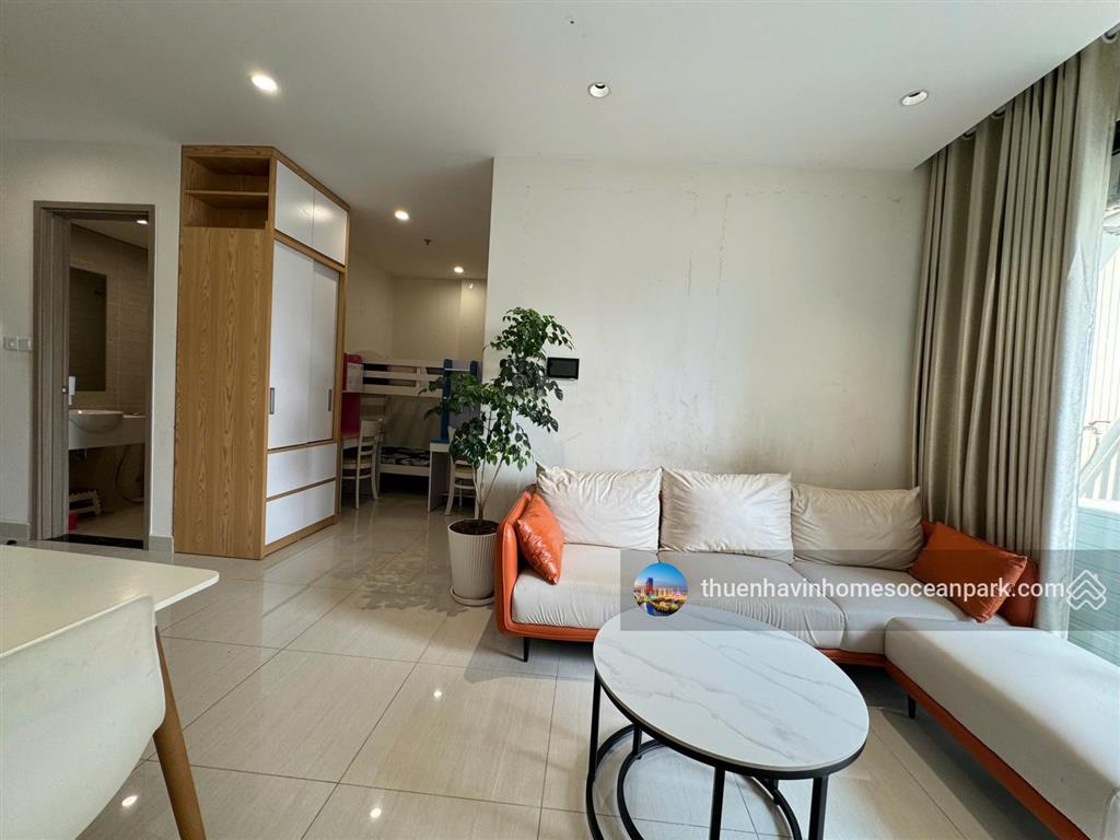 Cho thuê 1n 6.5tr/tháng full nội thất tại vinhomes ocean park 1