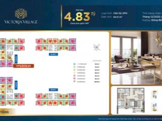 Căn hộ 2pn victoria village  khu đảo kim cương q2, giá siêu hấp dẫn chỉ 4.830 tỷ