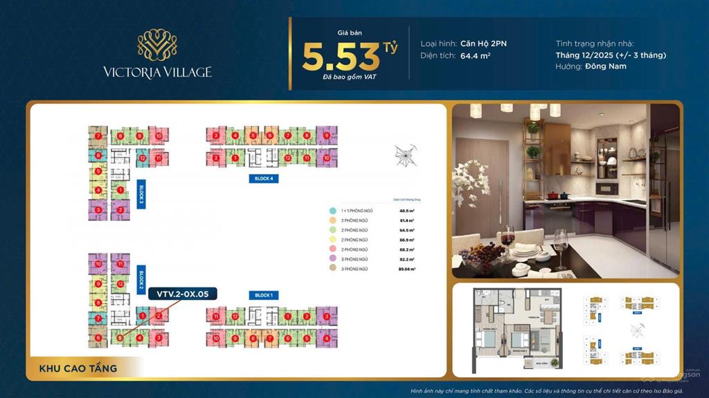 Hot deal căn hộ 2pn giá tốt dự án victoria village quận 2