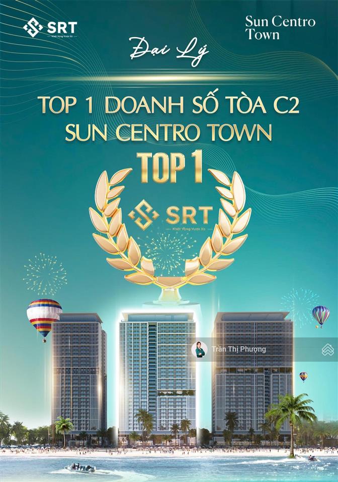 Quỹ căn độc quyền giá full 1tỷ6xx  3tỷxx view biển sun centro town  0396 369 ***
