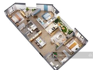 Bán căn góc 115m2 (3pn3wc) tầng trung đẹp view liền kề nhật tại chung cư the wisteria.