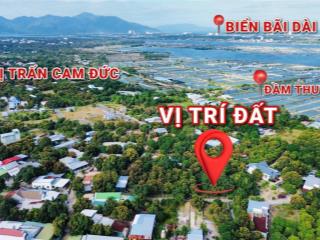 Bán đất tại xã cam thành bắc, cam lâm, mặt đầm thuỷ triều, 3,6 tỷ, 262,6 m2
