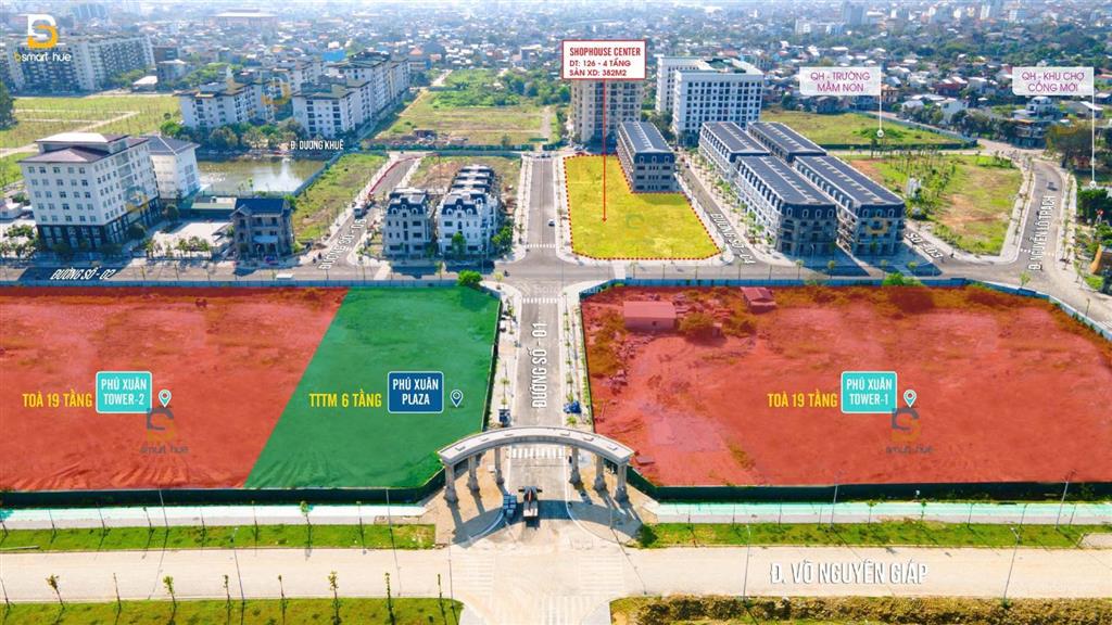 Dự án phú xuân city mặt tiền đường võ nguyên giáp đã có sổ trao đến tay khách hàng, giá chỉ từ 1ty6