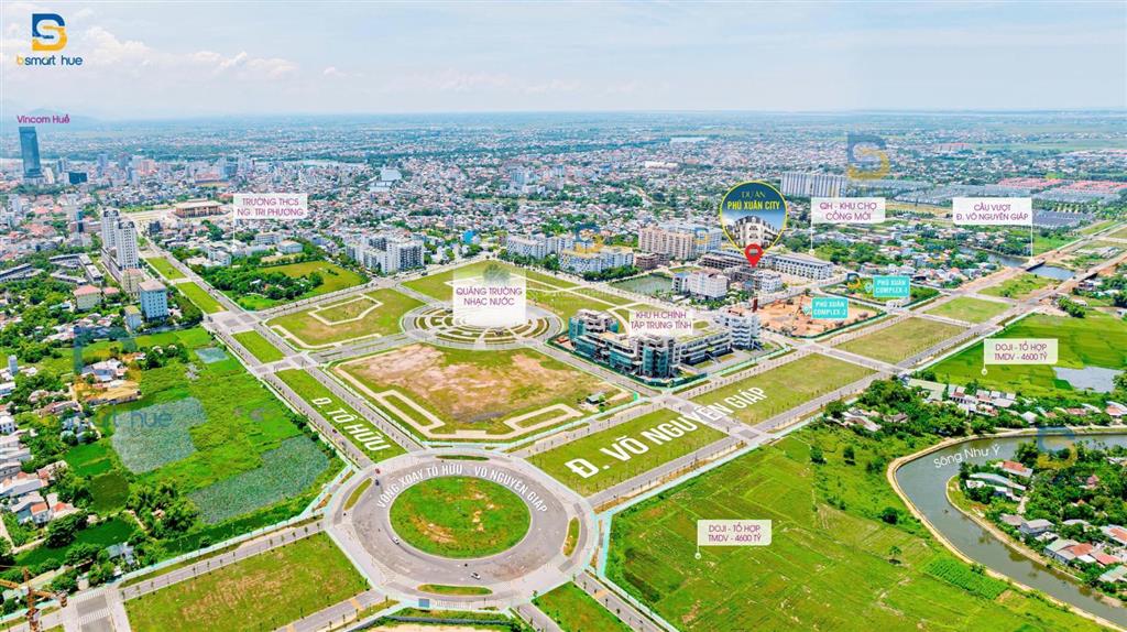 Richmond phú xuân city block mới đối diện chợ, đã có sổ thanh toán theo tiến độ xây dựng