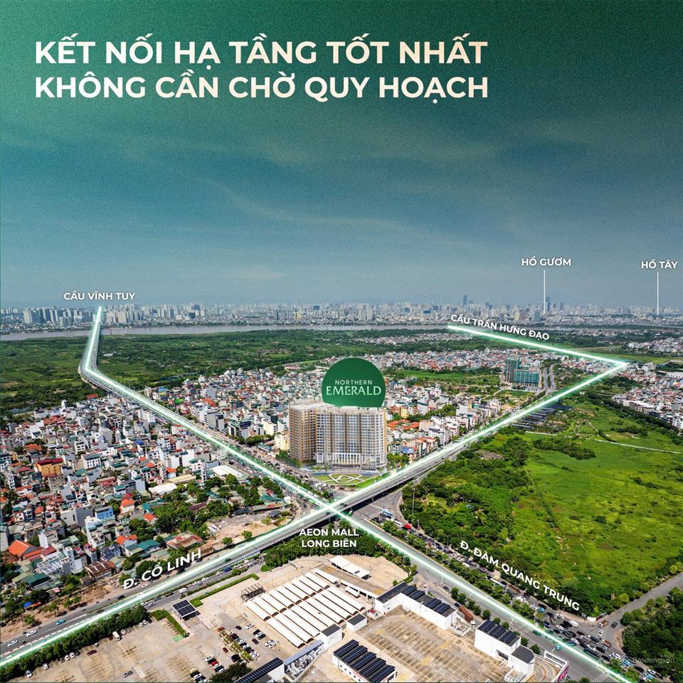 Suất ngoại giao 4pn 160m2 cc northern emerald, gần cầu trần hưng đạo. cách time city 2km 9xtr/m2