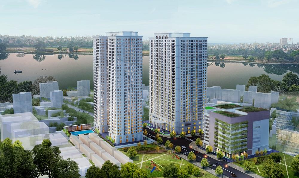 Bán căn hộ cc eco lake view, 6,9 tỷ, 110m2, view đẹp tại đại từ, hoàng mai, hà nội