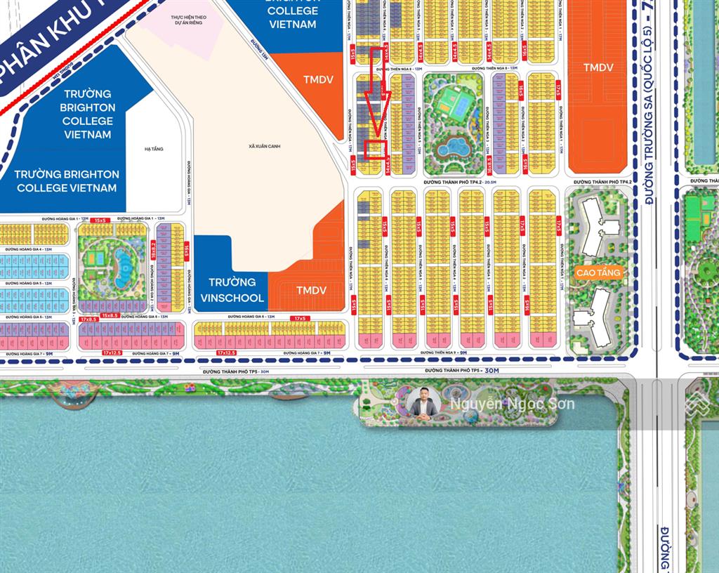 Bán căn xẻ khe thiên nga 75m2  27 tỷ giá vay  gần hồ 32ha