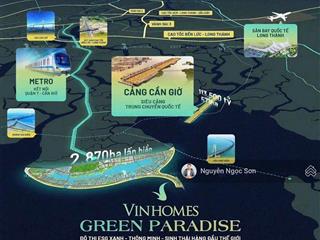 Quỹ ngoại giao giá tốt dự án vinhomes green paradise