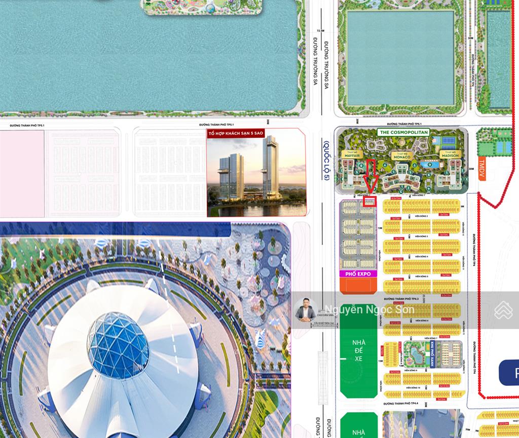 Bán căn shophouse vđ1  99m2  22,4 tỷ đối diện chưng cư  mặt đường 17m