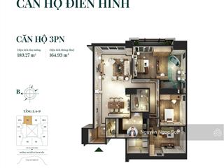 Bán căn hộ 203m² 3pn, hướng đông, ban công đông, không gian sống đẳng cấp cho gia đình ở thực