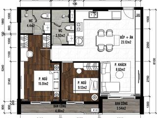 Cần sang nhượng căn hộ fiato airport city 2pn,2wc 82m2 view nội khu cách sân bay long thanh 10 phút