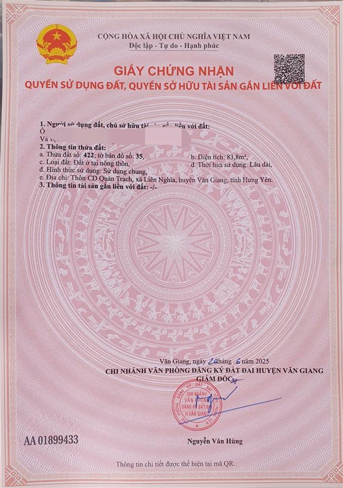 Bán nhanh lô đất thổ cư rẻ hơn hàng xóm vài giá