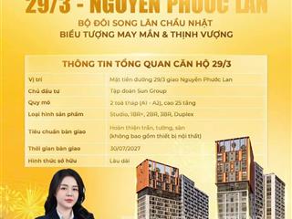 Chỉ 600 triệu sở hữu ngay căn hộ cao cấp của sun group  trung tâm hoà xuân