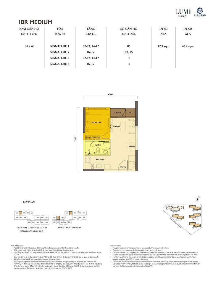 Lumi hà nội, giỏ căn 1 phòng ngủ giá bán tốt nhất, tầng đẹp nhất.  0973 336 ***