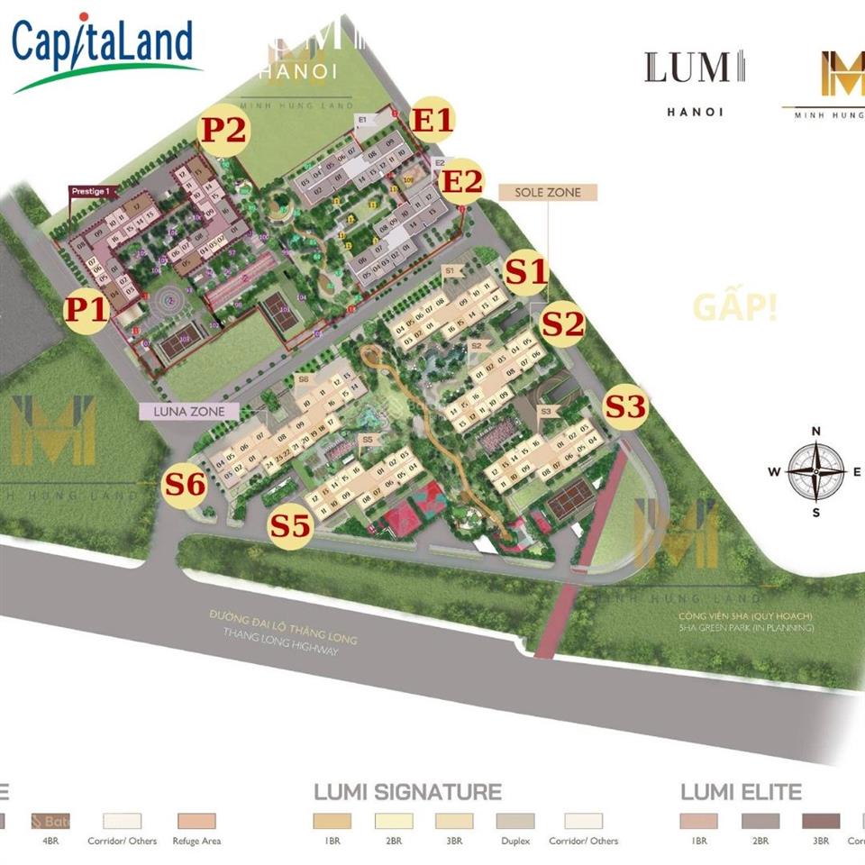Gấp, cần bán căn hộ 2 phòng ngủ 62.2m2 tại dự án lumi hà nội, cđt capitaland 3 giai đoạn 1  2  3