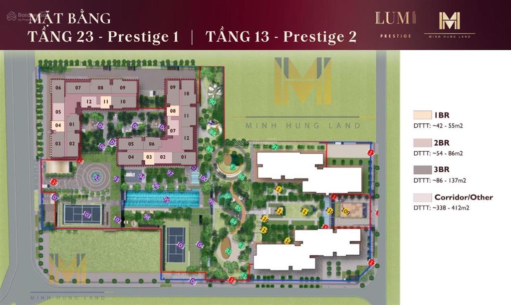 Bán căn 106.3m2 căn có thiết kế đẹp nhất dự án lumi hà nội 3pn+1 & 2wc. hotline 0973 336 ***