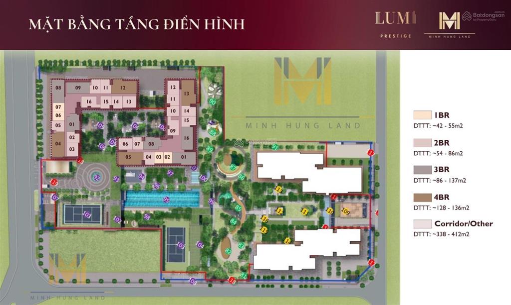 Bán căn 106.3m2 căn có thiết kế đẹp nhất dự án lumi hà nội 3pn+1 & 2wc. hotline 0973 336 ***