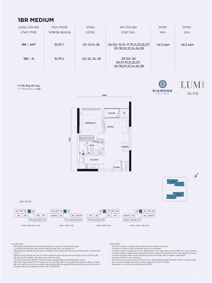 Bán nhanh các căn 2pn 2wc 53.8m2 khu elite vip nhất dự án lumi hà nội. holine 0973 336 ***