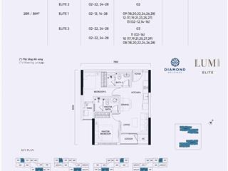 Quỹ căn 53.8m2 2 phòng ngủ 2wc chủ nhà đang cần bán tại dự án lumi hà nội, giai đoạn 1  2  3