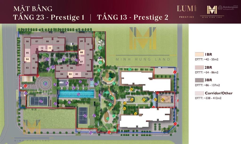 Bán gấp, giá tốt nhất thị trường, căn 01pn tòa prestige tại dự án lumi hà nội hotline 0973 336 ***