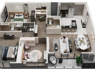 Chính chủ không có nhu cầu sử dụng cần bán căn góc tòa a1 tầng trung 3pn tại lumiere evergreen